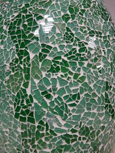 Stolní lampa zelená EGG, 50 cm, ruční práce, mozaika