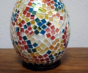 Stolní lampa EGG barevná,30 cm, ruční práce