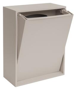 Světle šedý odpadkový koš na tříděný odpad/nástěnný z recyklovaného plastu Recycling Box – ReCollector