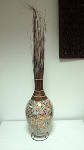 Stolní lampa ratanová EXOTIC, 130 cm, mozaika, ruční práce