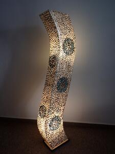 Stojací lampa SIRIUS , bílá, 150 cm, ruční práce