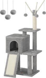 Škrabadlo pro kočky FEANDREA PCT143W01 - 118 cm | světle šedé