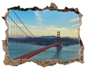 Fototapeta díra na zeď 3D Most San Francisco nd-k-73939513