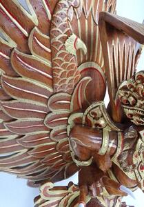 Socha GARUDA - mýtický vták, dřevo , Bali, ruční práce, 100 cm
