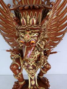 Socha GARUDA - mýtický vták, dřevo , Bali, ruční práce, 100 cm