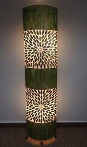 Lampa stojací ROSA GREEN, pravá perleť, 150 cm, ruční práce