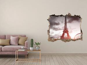 Fototapeta díra na zeď 3D Eiffelova věž Paříž nd-k-76327253