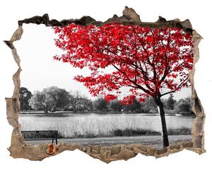 Nálepka fototapeta 3D výhled Červený strom nd-k-76838967