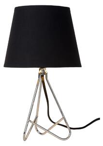 LUCIDE Stolní lampička Gitta Chrome, průměr 17cm