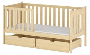 Dětská postel s úložným prostorem KYRIA - 70x160, borovice