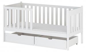 Dětská postel s úložným prostorem KYRIA - 70x160, bílá
