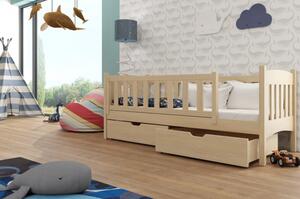 Dětská postel se zábranou GERTA - 70x160, borovice