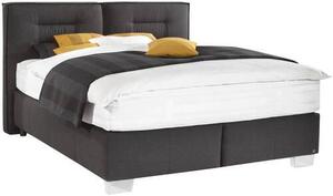 POSTEL BOXSPRING, 180/200 cm, černá Dieter Knoll - Postele boxspring