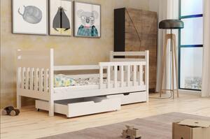 Dětská postel se šuplíky KASANDRA - 70x160, bílá