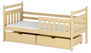 Dětská postel se šuplíky KASANDRA - 70x160, borovice