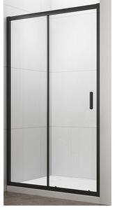 Polysan Easy Black Sprchové dveře 140 cm, čiré, černá matná EL1415B