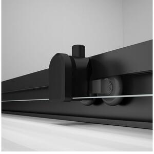 Polysan Easy Black Sprchové dveře 140 cm, čiré, černá matná EL1415B