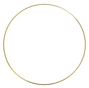 Zlatý kovový dekorační kruh – 40 cm