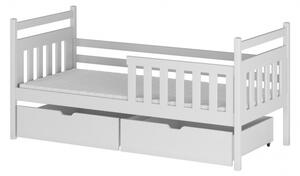 Dětská postel se šuplíky KASANDRA - 70x160, bílá
