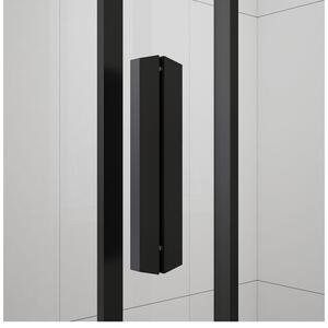 Polysan Easy Black Sprchové dveře 140 cm, čiré, černá matná EL1415B