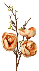 Oranžová umělá rostlina magnolie – 106 cm