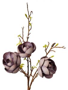Fialová umělá rostlina magnolie – 106 cm