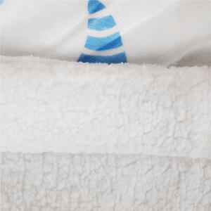TEMPO Oboustranná baránková deka, bílá / dětský motiv 150x200cm, MIDAS typ2
