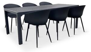 Zahradní jídelní set VIKING XL 190cm + 6x židle RIKKE