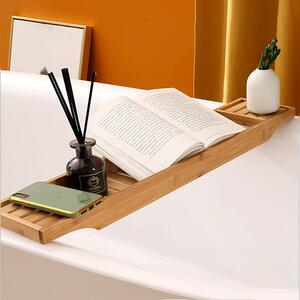 Koupelnová polička na vanu KIRKE bambus
