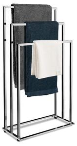 ViaDomo Via Domo - Kovový stojan na ručníky Armonia - chrom - 48,5x91,5x24 cm