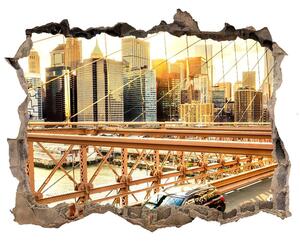Fototapeta díra na zeď 3D Brooklynský most nd-k-80633188