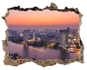 Fototapeta díra na zeď 3D Bangkok západ nd-k-80672534
