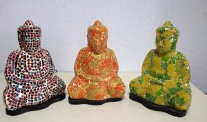 Stolní lampa Budha, ruční práce, mozaika