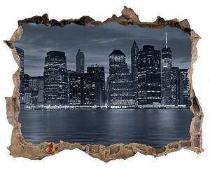 Fototapeta díra na zeď 3D New York noc nd-k-81226490