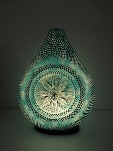 Dizajnová lampa MANDALA, obojstranne ručne maľovaná, 40 cm