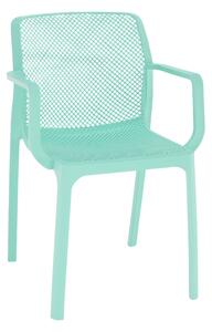 KONDELA Stohovatelná židle, mentolová / plast, FRENIA