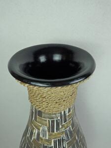 Váza NATURE 5, hnědá, keramika, ruční práce 80 cm