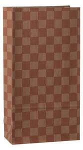 Papírový sáček Checker Powder/Vintage rose 30,5 cm – set 5 ks