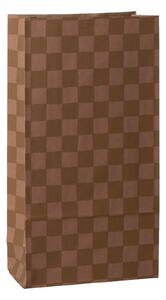 Papírový sáček Checker Rose/Ocher 30,5 cm – set 5 ks