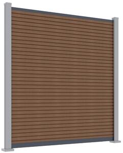 ROJA MODERN plotový panel WPC 180x180 cm HORIZONTÁLNÍ i VERTIKÁLNÍ a koncovky - teak
