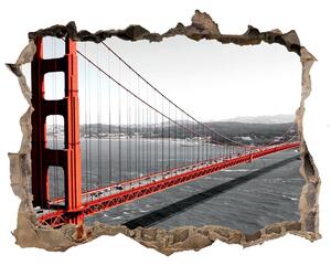Fototapeta díra na zeď 3D Most San Francisco nd-k-82486303
