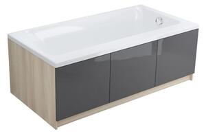 Cersanit Smart, akrylátová vana levá 170x80cm + nožičky, bílá, S301-117