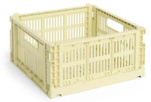 Skládací přepravka Colour Crate Medium Square Light Yellow