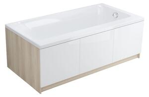 Cersanit Smart, akrylátová vana levá 170x80cm + nožičky, bílá, S301-117