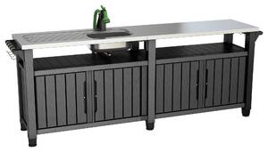 ZAHRADNÍ BAROVÝ STŮL, plast, kov, 237/90/52 cm Ambia Garden