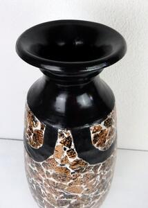 Váza SECRET , hnědá, keramika, ruční práce