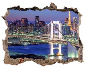 Fototapeta díra na zeď 3D Most v Tokiu nd-k-83069808