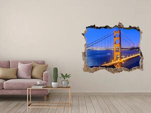 Fototapeta díra na zeď 3D Most San Francisco nd-k-83013972