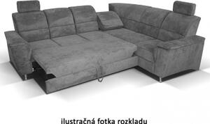 TempoKondela Rohová sedací souprava Santiago hnědá pravá