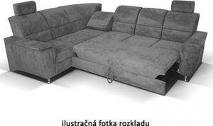 TempoKondela Rohová sedací souprava Santiago hnědá levá